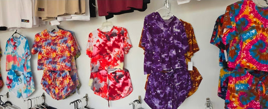 vibrant Tie-Dye Lounge Set (Top + Shorts)